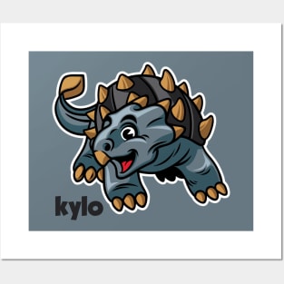 Kylo the ankylosaurus Posters and Art